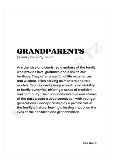 Grandparents Halo Quartz